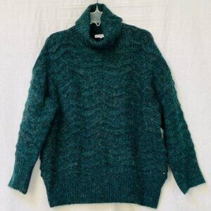 Frnch Paris Sweater Womens Medium Chevron Knit Pullover Long Sleeves Chunky